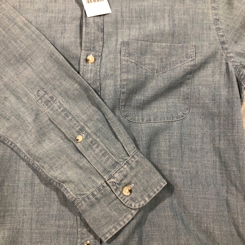 J.Crew Factory Chambray Button Down - Picture 6 of 9